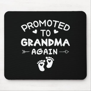 Funny promoted to grandma soon to be a grandma mouse mat