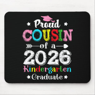 Funny proud cousin of a class of 2026 kindergarten mouse mat