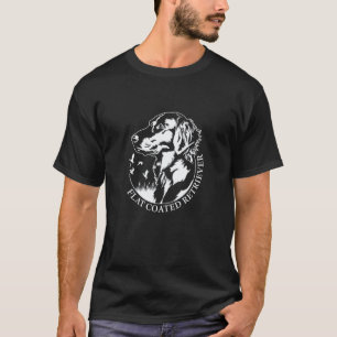 Funny Proud Flat Coated Retriever Portrait Bird Hu T-Shirt