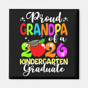 Funny proud grandpa of a class of 2026 kindergarte magnet
