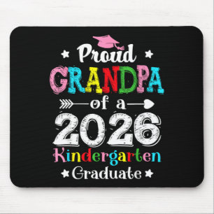Funny proud grandpa of a class of 2026 kindergarte mouse mat