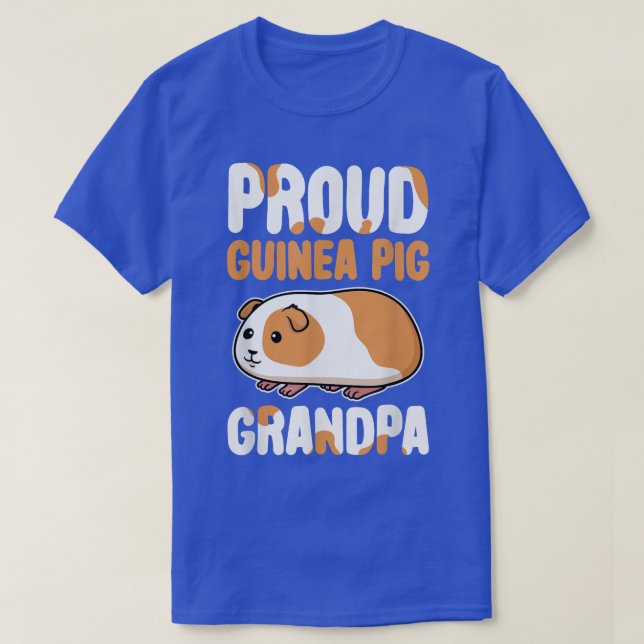 Funny Proud Guinea Pig Grandpa Papa Men Women  T-Shirt (Design Front)