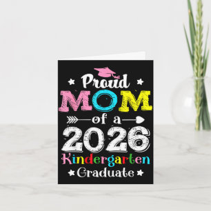 Funny proud mum of a class of 2026 kindergartenFun Card