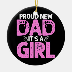 Funny Proud New Dad For Men Father's Day It's A Ceramic Tree Decoration