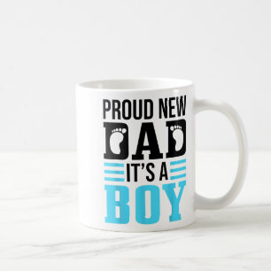 Funny Proud New Dad It's A Boy Gift For Men Cool N Coffee Mug