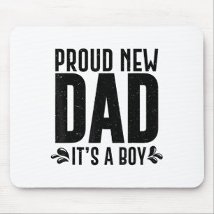 Funny Proud New Dad It's A Boy Gift For Men Cool N Mouse Mat