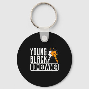 Funny Proud New House Young Black Homeowner Housew Key Ring