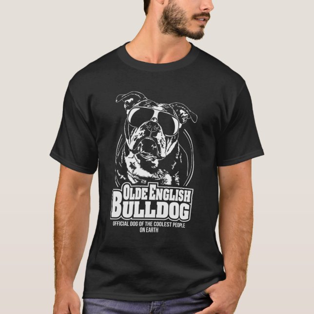 Funny Proud Olde English Bulldog Coolest People Gi T-Shirt (Front)