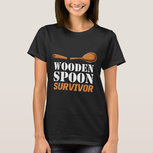 Funny Proud Wooden Son Survivor Men Women Toddler  T-Shirt (Front)