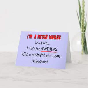 Funny Psych Nurse Gifts Card