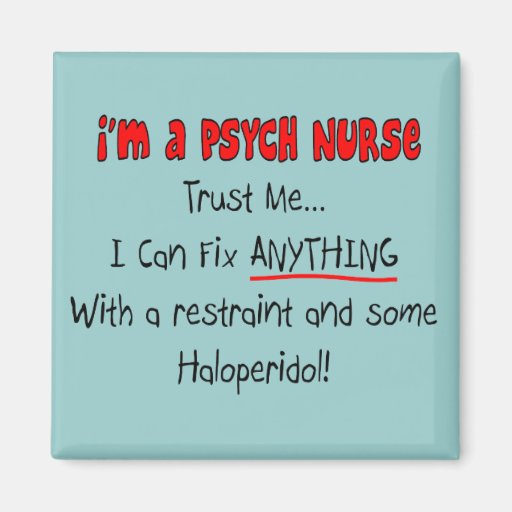 Image of Funny Psych Nurse Gifts Magnet