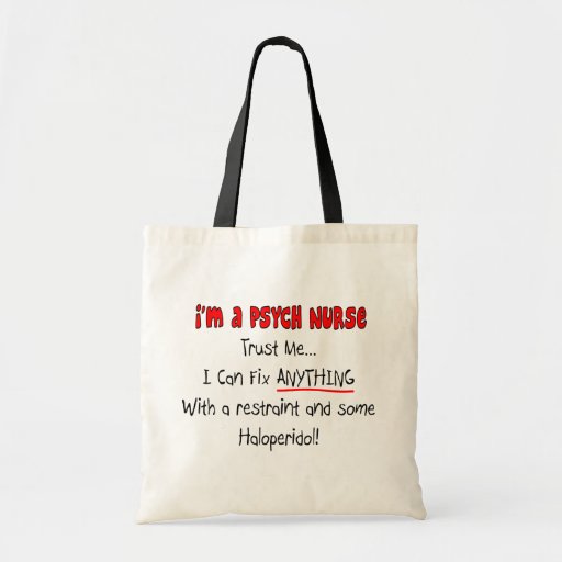 Image of Funny Psych Nurse Gifts Tote Bag