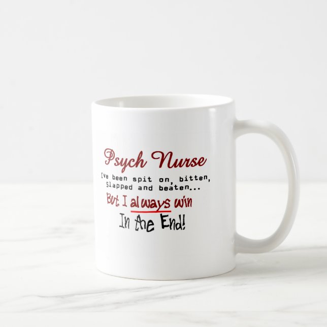 Funny Psych Nurse T-Shirts and Gifts Coffee Mug (Right)