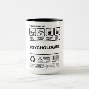 Funny Psychologist Handling Information Mug