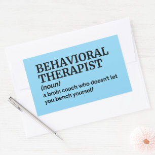 Funny Psychology Gift – Behavioural Therapist Rectangular Sticker