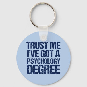 Funny Psychology Graduation Key Ring