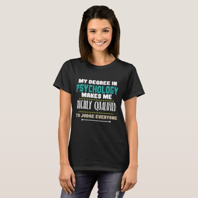 Funny Psychology T-shirt Psychologist PsyD Student (Front Full)