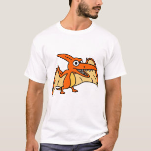 Funny Pterodactyl Prehistoric Dinosaur Cartoon T-Shirt