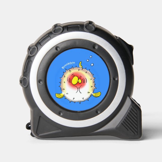 Funny puffer fish porcupine fish cartoon 1 (Front)