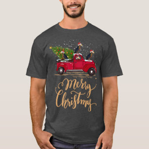 Funny Puffin Driving Christmas Tree Truck Puffin C T-Shirt