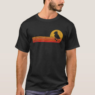 Funny Puffin Lover Retro Puffin Vintage Black Unis T-Shirt