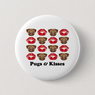 Funny Pug 6 Cm Round Badge