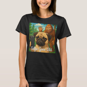 Funny Pug Bigfoot Shirt – Selfie Gone Wild