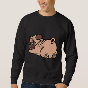 Funny Pug Butt Dog Illustration Classic T-Shirt 74 Sweatshirt