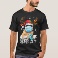 Funny Pug Christmas Reindeer Face Mask Bye Bye 202