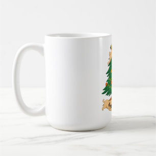 Funny Pug Christmas Tree Chaos Gift Coffee Mug