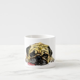 Funny Pug Dog Esspresso Mug