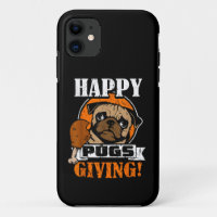 Funny Pug Dog Happy Pugsgiving Thanksgiving