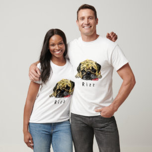 Funny Pug Dog T-Shirt Rizz