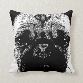 Funny Pug Face Cushion