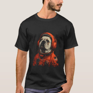 Funny Pug Lovers Dog Astronaut In The Space T-Shirt