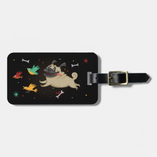 Funny Pug Luggage Tag