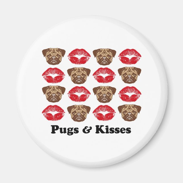 Funny Pug Magnet (Front)