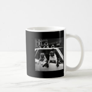 Funny pug meme pug gangster dog street style coffee mug