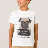 Funny Pug Mugshot