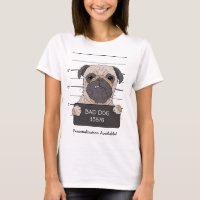 Funny Pug Mugshot 