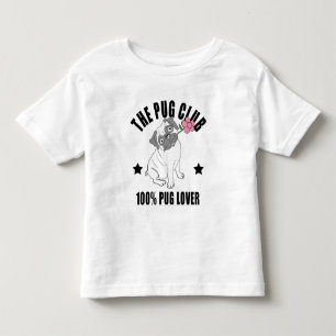 Funny Pug Mum Cute Puppy Dog Lover Cartoon Puppies Toddler T-Shirt