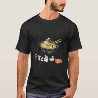 Funny Pug Sushi Ramen Bowl Cute Japanese Kawaii Do T-Shirt