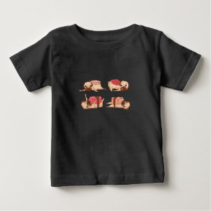 Funny Pugs Foodie Design Baby T-Shirt