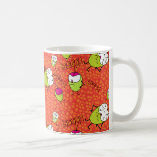 Funny Pulga  cartoon faces pattern Coffee Mug