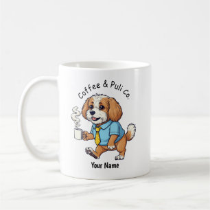 Funny Puli Dog Business Suit Coffee  Mug