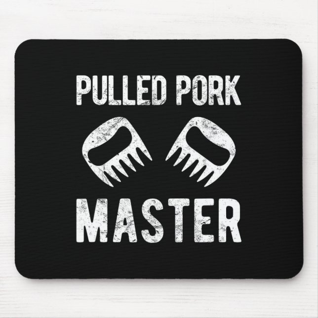 Funny Pulled Pork Master Bear Claws  Mouse Mat (Front)