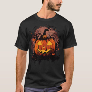 Funny Pumpkin Graphic Men Kids Women Halloween 4 T-Shirt