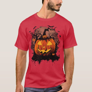 Funny Pumpkin Graphic Men Kids Women Halloween 4 T-Shirt