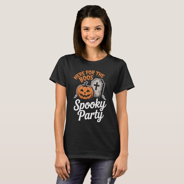 Funny Pumpkin Halloween Party Tee (Front Full)