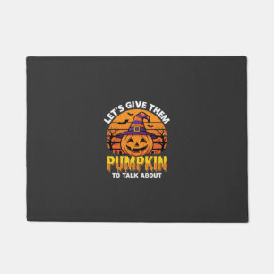 Funny Pumpkin Halloween Pun Design2 (1)_1 Doormat